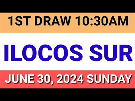 STL Ilocos Norte Results June 1 to 30, 2024.